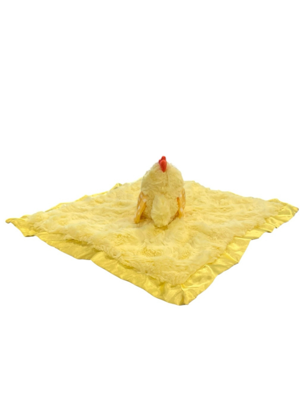 Cloud Island Plush Chicken Lovey Satin Back Crinkle Wings Security Blanket 14" - Picture 7 of 16